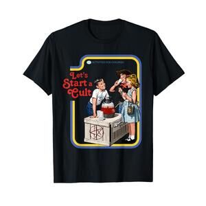 Cult Classic Fit T-Shirt Round Neck Short Sleeve Black Cotton